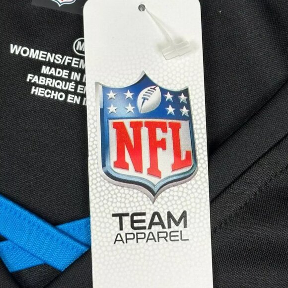 NFL Team Apparel Carolina Panthers Criss Cross Sparkle Shirt - M - NWT - Picture 4 of 8
